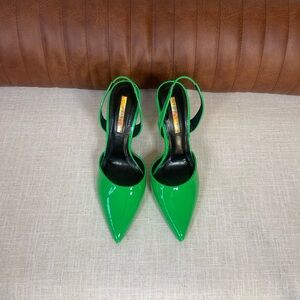 Slingback Patent Heel